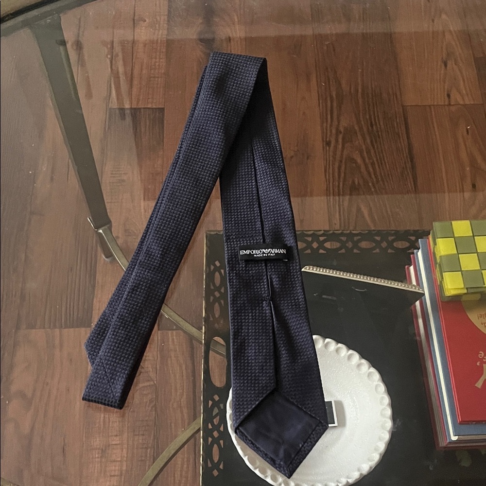 Emporio Armani Pure Silk Micro-Textured Tie